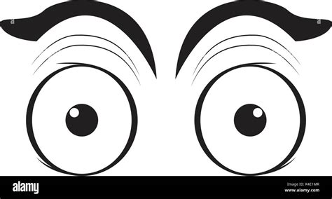 Surprised Eyes Cartoon Stock Vector Image And Art Alamy