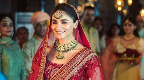 Alia Bhatt Turns A Pretty Bride For An Ad Shootsee Pics People News