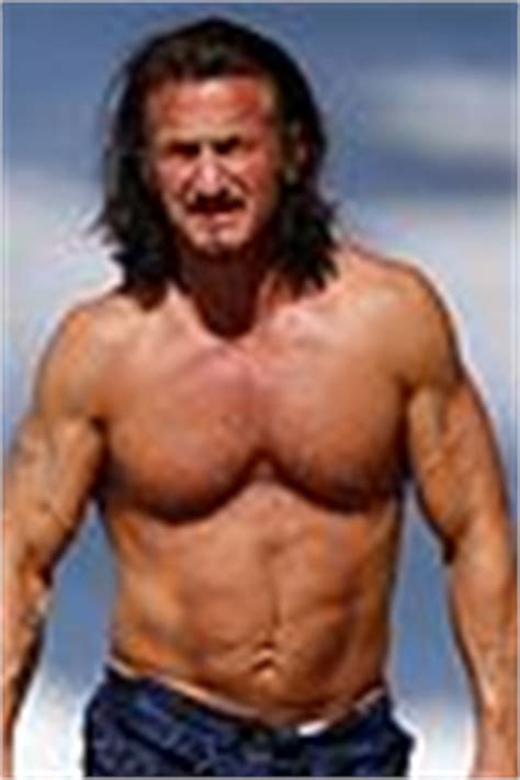 Sean Penn Shirtless Buff Beach Body Photo Sean Penn