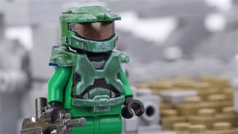 Custom Lego Halo Master Chief Minifigure Hand Painted Custom