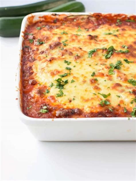 No Noodle Zucchini Lasagna Keto Gluten Free Sweet As Honey