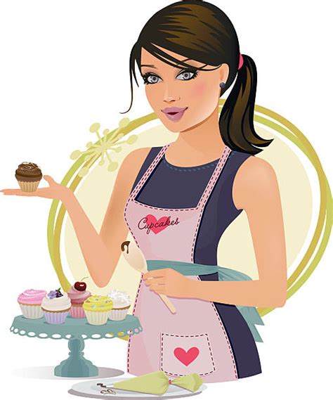Best Woman Baking Illustrations Royalty Free Vector Graphics And Clip Art Istock