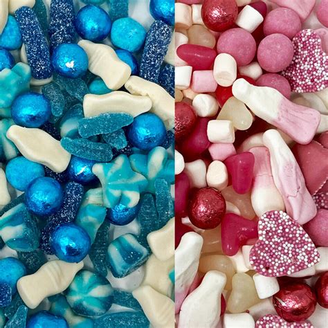Pink And Blue Mix Sweets Gender Reveal Baby Shower Party Ebay