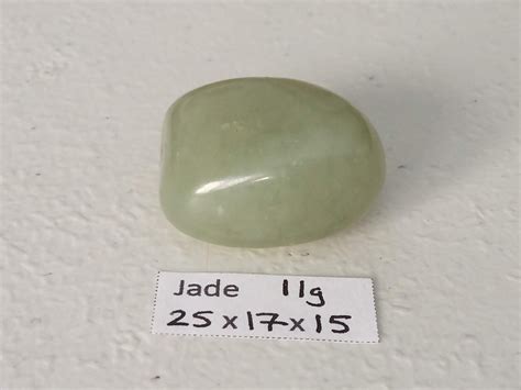 11g Natural Green Nephrite Jade Jadeite Quartz Tumbled Stone Etsy