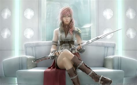 Final Fantasy Lightning Poster Final Fantasy Xiii Claire Farron Video Games Hd Wallpaper