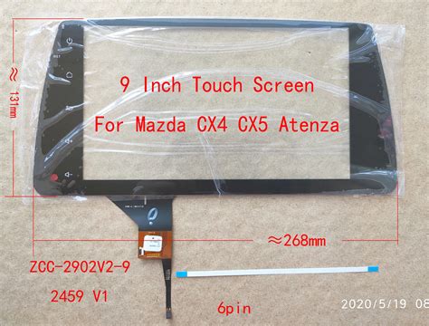 9 Inch Touch Screen Digitizer Sensor For Mazda Cx4 Cx5 Atenza 268131mm