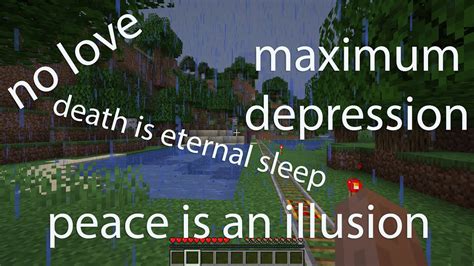 Minecraft Played In Depression Youtube