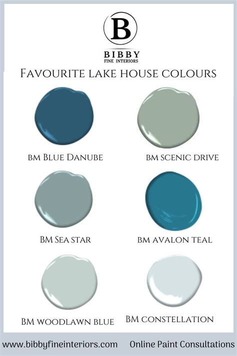 30 Lake House Color Palette