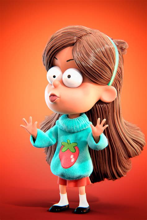 Mabel Pines Yury Muzyrya Character Design Animation Character Design 3d Character