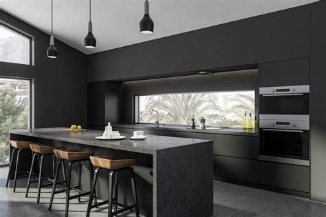 Matte Black Kitchen Cabinets Pros And Cons Designing Idea