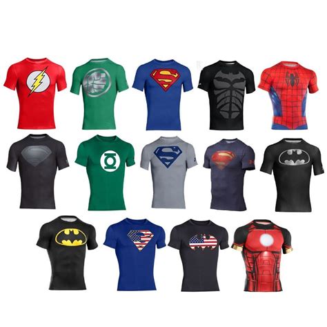 under armour alter ego superhero compression shirt marvel dc limited edition ebay workout