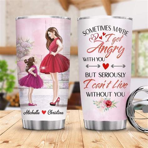 Mom And Daughter A1a1 Mdqz0904003z Steel Tumbler Personalized Etsy