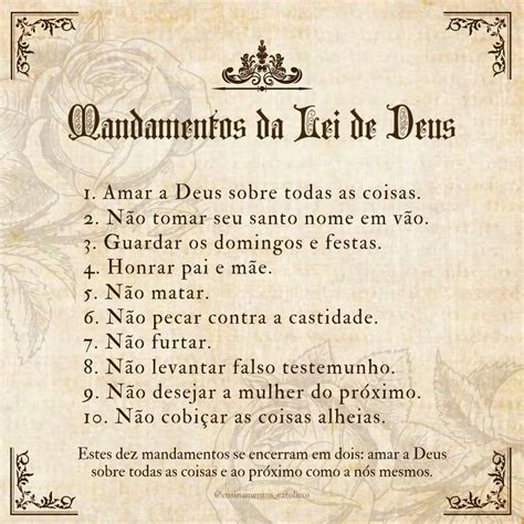 Os Dez Mandamentos Novo Testamento