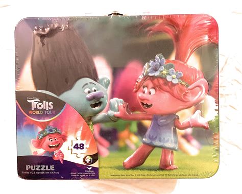 Buy Mybrand Trolls World Tour 48 Piece Puzzle In Collectible Tin Lunchbox With Handle Online At