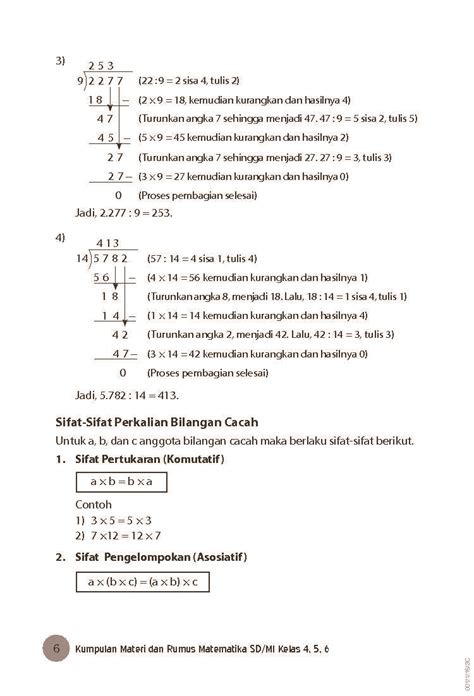 Kumpulan Rumus Matematika Sd Kelas 6 Lengkap Bagikan Kelas