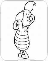 Piglet Coloring Pages Disneyclips Pulling Ear His sketch template