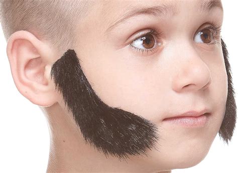 Mustaches Self Adhesive L Shaped Sideburns Fake Mutton Chops Novelty