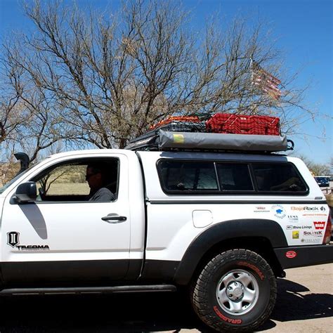 Camper Shell Roof Rack With Wind Deflector Utility Flat