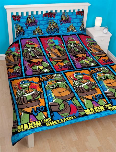 Teenage Mutant Ninja Turtles Urban Double Duvet Quilt Cover Kids