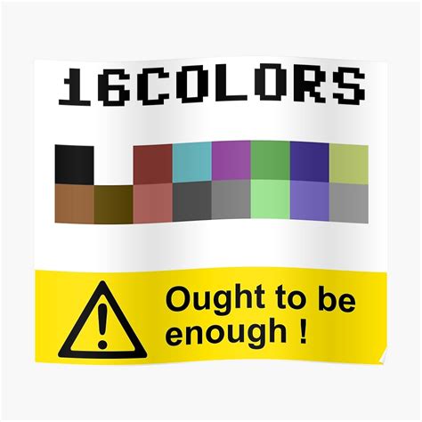 Commodore 64 Color Palette Poster By Zapposh Redbubble