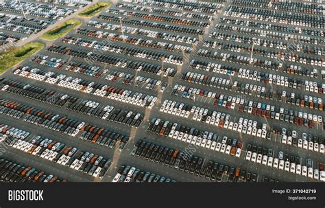 Huge Parking New Cars Image And Photo Free Trial Bigstock