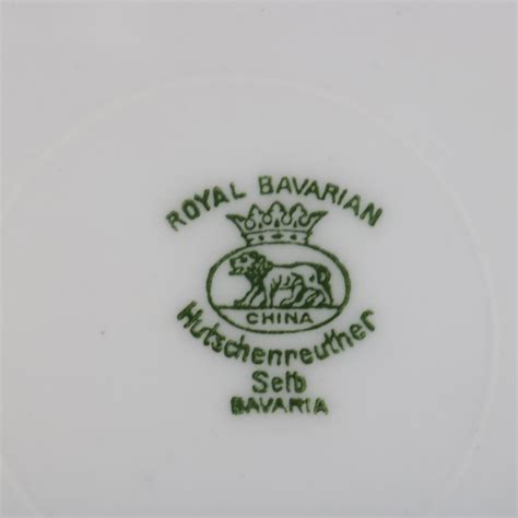 Four Royal Bavarian Hutschenreuther Heavily Gilt Porcelain Dinner