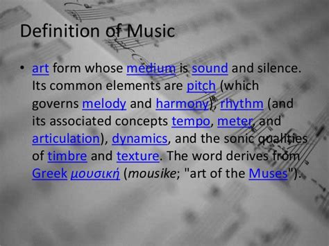 Musicians create varying timbres, based on both their instrument and the number of frequencies the instrument emits. Elements of Music