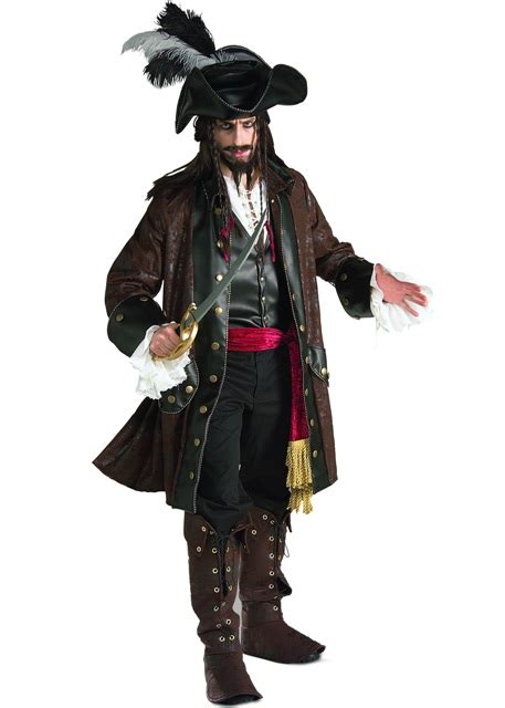 Adult Rental Costume Caribbean Pirate Man
