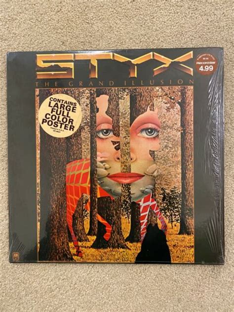 Styx The Grand Illusion 1977 Original Lp Vinyl Sp 4637 W Poster Nm Ebay