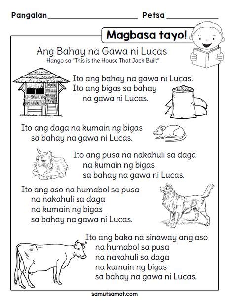 8 Tagalog Ideas Reading Comprehension First Grade Reading