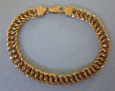 Vintage 585 14k Gold Italian Spiral Link 7 34 Bracelet From Delmartwo