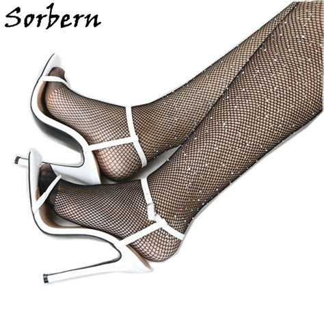 Sorbern Classical Sandals Women High Heel Stilettos Slingback Square Sole Ladies Shoes Summer