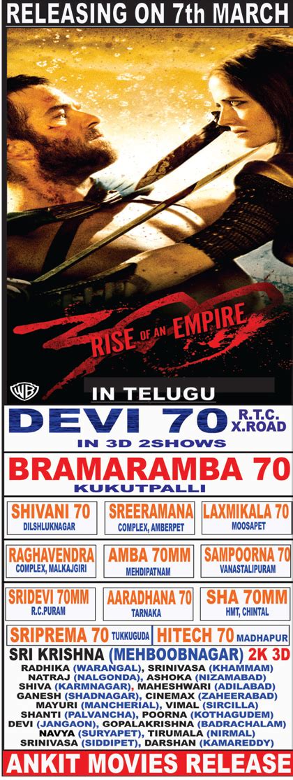 After moving the release dates around on several occasions, lionsgate has confirmed that eli roth's hostel: 300 Part-2 Rise Of Empire Nizam Theaters List | Kothacinema