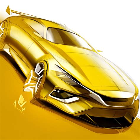Car Drawing And Sketching Tutorial How To Draw A Car On Behance Car