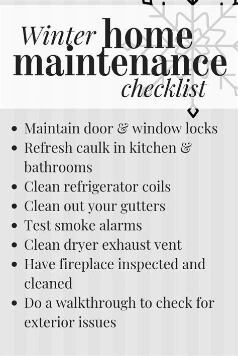 Winter Home Maintenance Love And Renovations Home Maintenance Winter