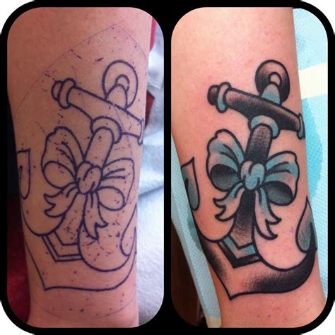 My Anchor And Bow Tattoo Classictattooreddeer Bow Tattoo Tattoos