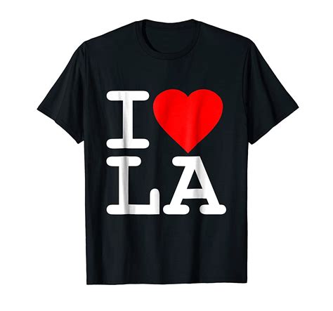 I Love La Los Angeles T Shirt Clothing