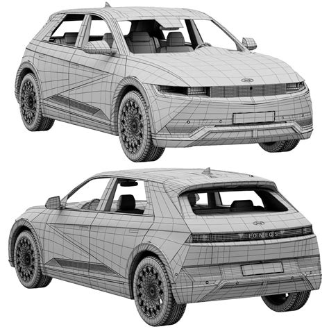 Hyundai Ioniq 5 2022 3d Model For Vray