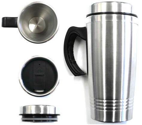 16oz Stainless Steel Coffee Cup With Handle Insulated