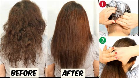 Permanent Hair Straightening At Home Hair Straightening Tutorial