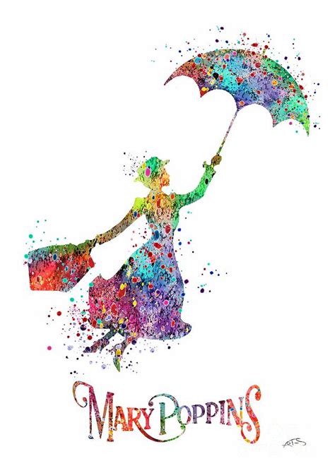 Näytä lisää sivusta mary poppins facebookissa. Mary Poppins Watercolor Print Mary Poppins Watercolor ...