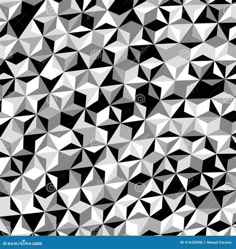 Black White Gray Triangle Pattern Vector Stock Vector Image 41632098
