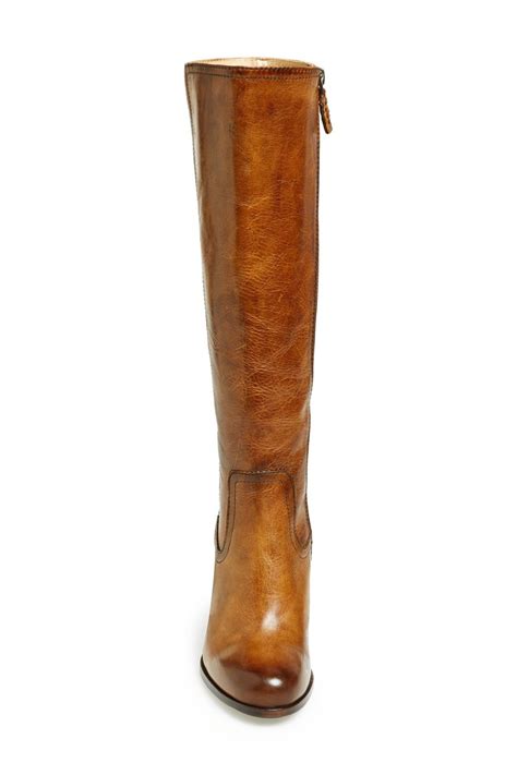 frye leather parker tall boot in tan brown lyst