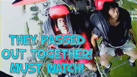 2 Guys Pass Out Together On A Roller Coaster Must Watch Youtube
