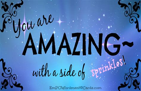 You Are Amazing With A Side Of Sprinklespositivity Lift Etsy You