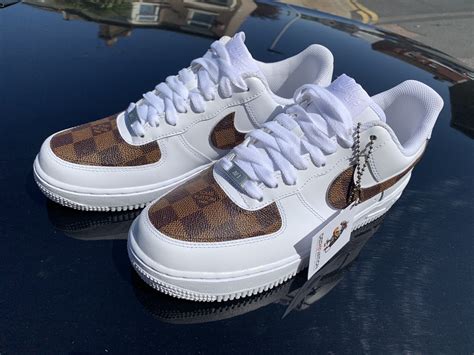From street fashion to high art, shop the perfect custom air force 1s, with designs and artists from around the world. CUSTOM BROWN LV X 19 AIR FORCE 1 - Derivation Customs ...