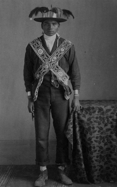 Choctaw Man In Traditional Dress 1900 1915 Native American