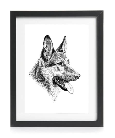 German Shepherd Dog Limited Edition Art Print Home Life Ts 🛍️
