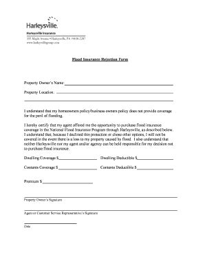 We created this video to help you. Flood Insurance Rejection Form - Fill Online, Printable, Fillable, Blank | PDFfiller