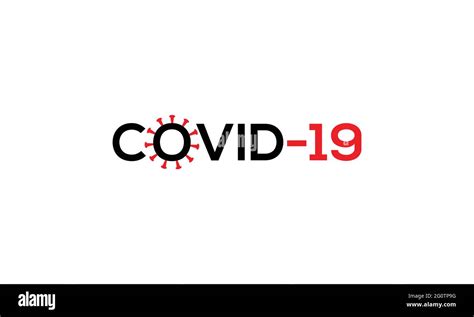 Ilustración Vectorial Del Coronavirus Covid 19 Icono Tipográfico Diseño